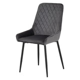 Quebec Straight Edge Dining Set with 4 Avery Chairs - Seconique