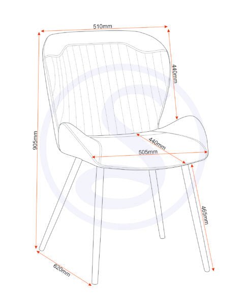 Quebec Straight Edge Dining Table Set with 4 Chairs - Seconique
