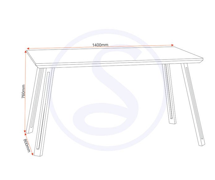 Quebec Straight Edge Dining Table Set with 4 Chairs - Seconique