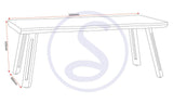 Quebec Wave Edge Coffee Table - Seconique