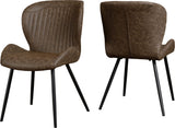 Quebec Wave Edge Medium Dining Table Set with 4 Chairs - Seconique