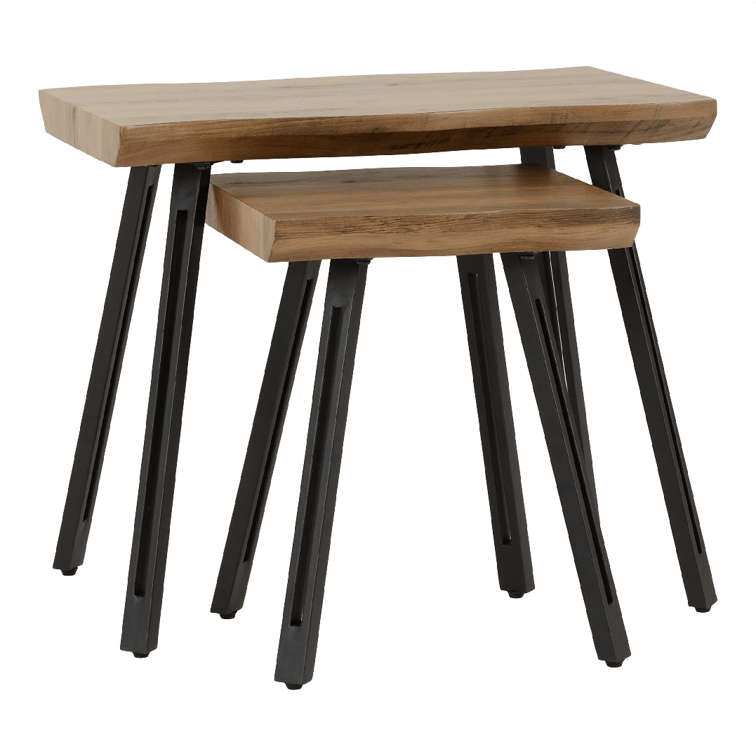Quebec Wave Edge Nest of Tables - Seconique