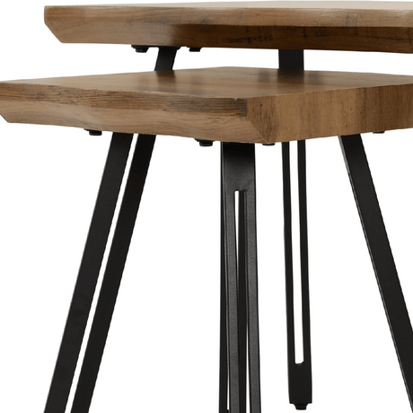 Quebec Wave Edge Nest of Tables - Seconique
