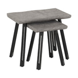 Quebec Wave Edge Nest of Tables - Seconique