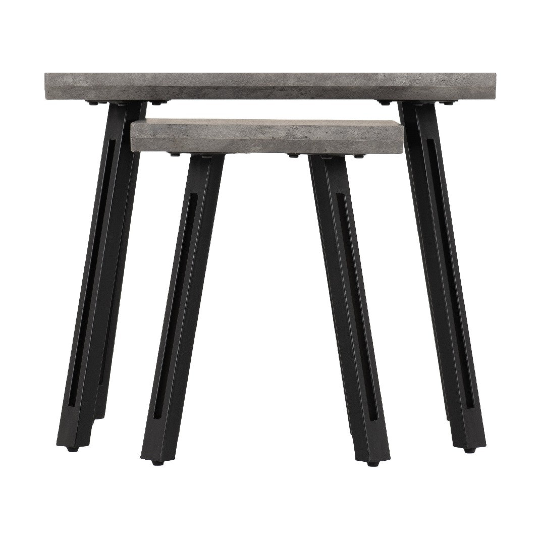 Quebec Wave Edge Nest of Tables - Seconique