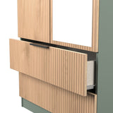 Java Mirrored 2 Drawer 2 Door Double Wardrobe