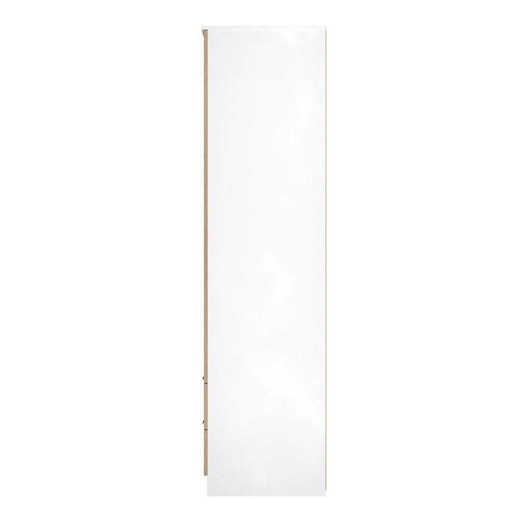 Java Tall Mirrored 2 Drawer 2 Door Double Wardrobe