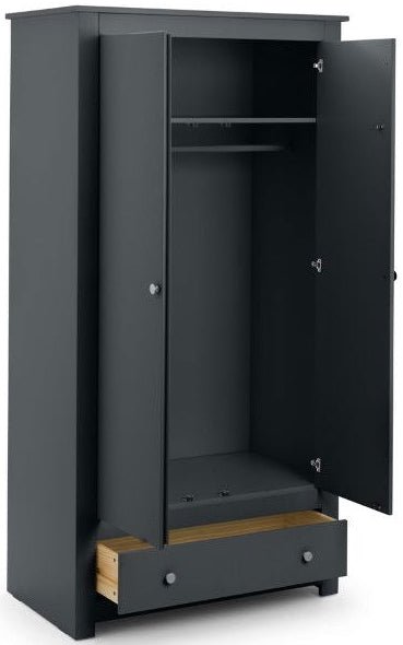 Radley 2 Door 1 Drawer Wardrobe - Julian Bowen