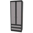 Rattan 2 Door 2 Drawer Wardrobe - Welcome Furniture