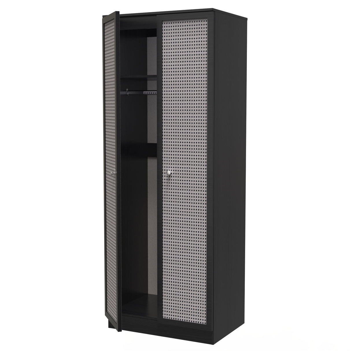 Rattan 2 Door Wardrobe - Welcome Furniture