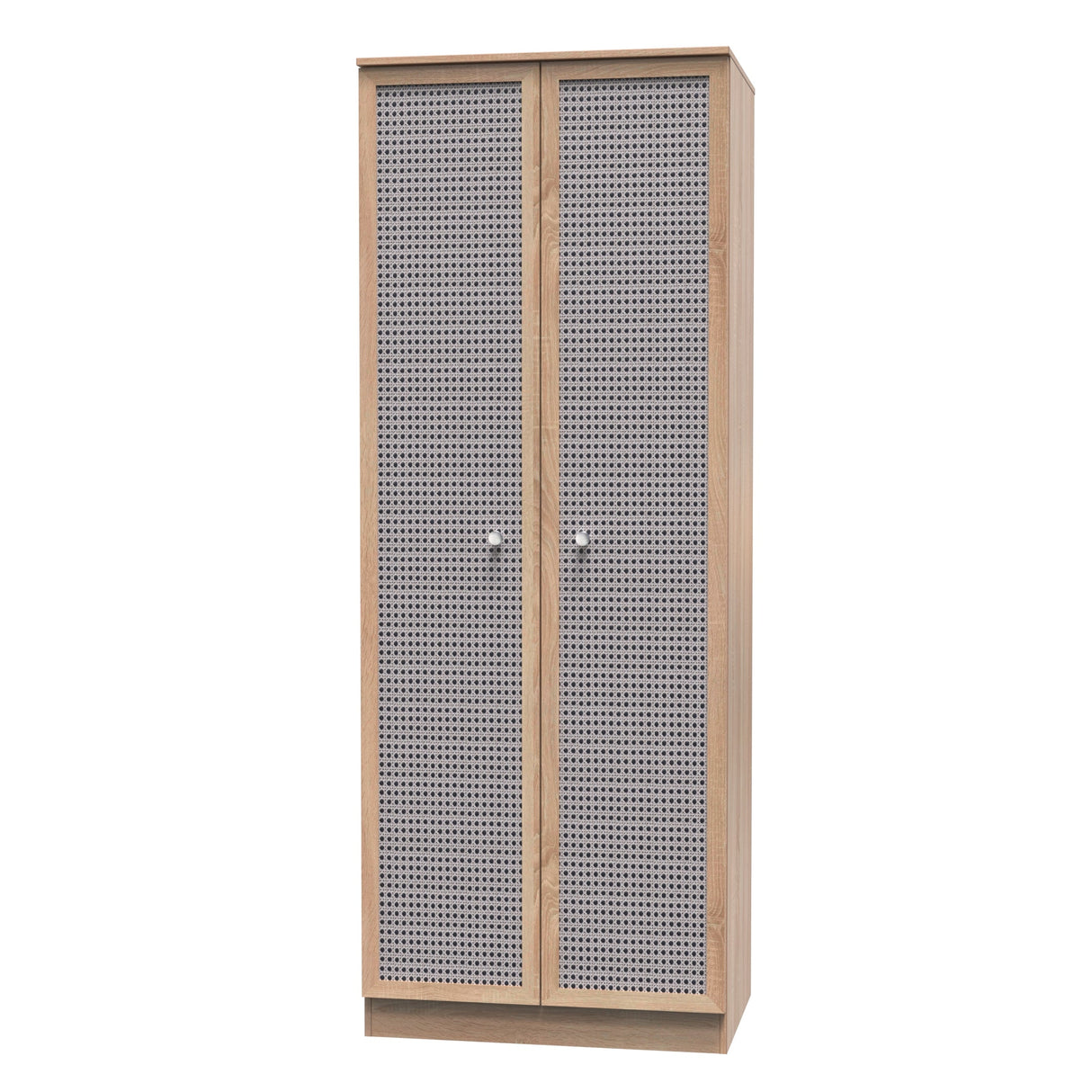 Rattan 2 Door Wardrobe - Welcome Furniture