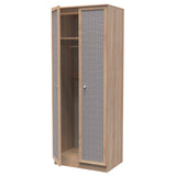 Rattan 2 Door Wardrobe - Welcome Furniture