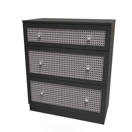 Rattan 3 Drawer Deep Chest - Welcome Furniture