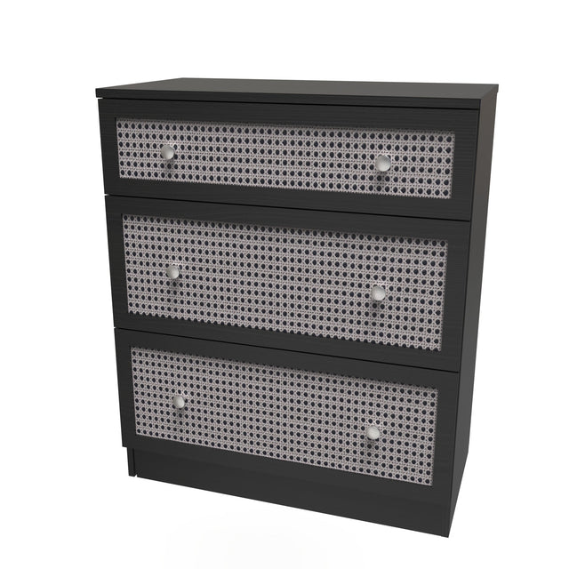 Rattan 3 Drawer Deep Chest - Welcome Furniture