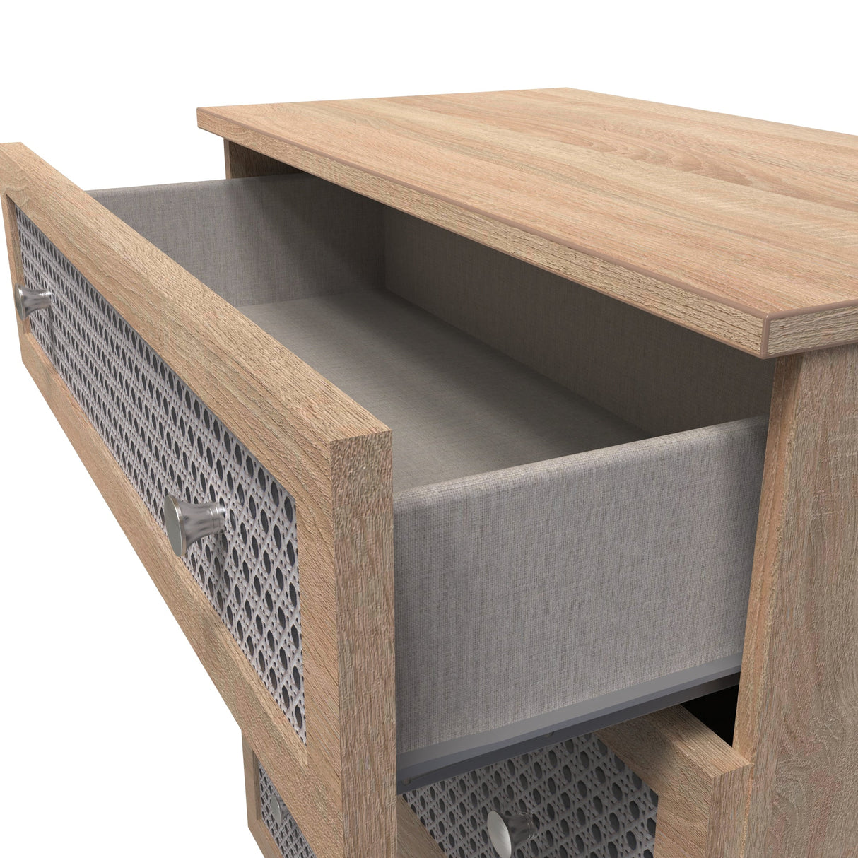 Rattan 3 Drawer Deep Chest - Welcome Furniture