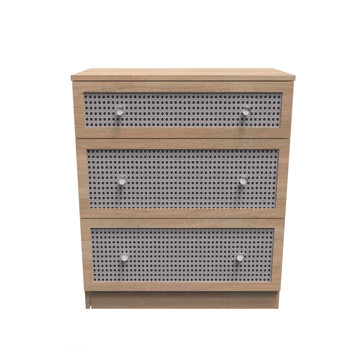 Rattan 3 Drawer Deep Chest - Welcome Furniture
