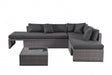 Rattan 3 Piece Garden Corner Sofa Set with Table - TGC