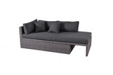 Rattan 3 Piece Garden Corner Sofa Set with Table - TGC