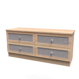 Rattan 4 Drawer Bed Box - Welcome Furniture