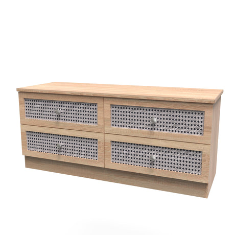 Rattan 4 Drawer Bed Box - Welcome Furniture