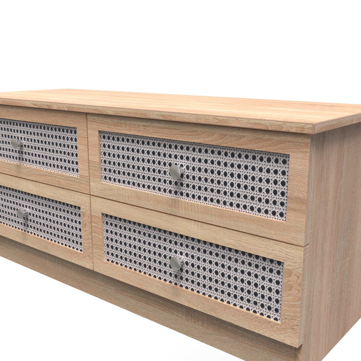 Rattan 4 Drawer Bed Box - Welcome Furniture