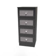 Rattan 4 Drawer Bedside Cabinet - Welcome Furniture