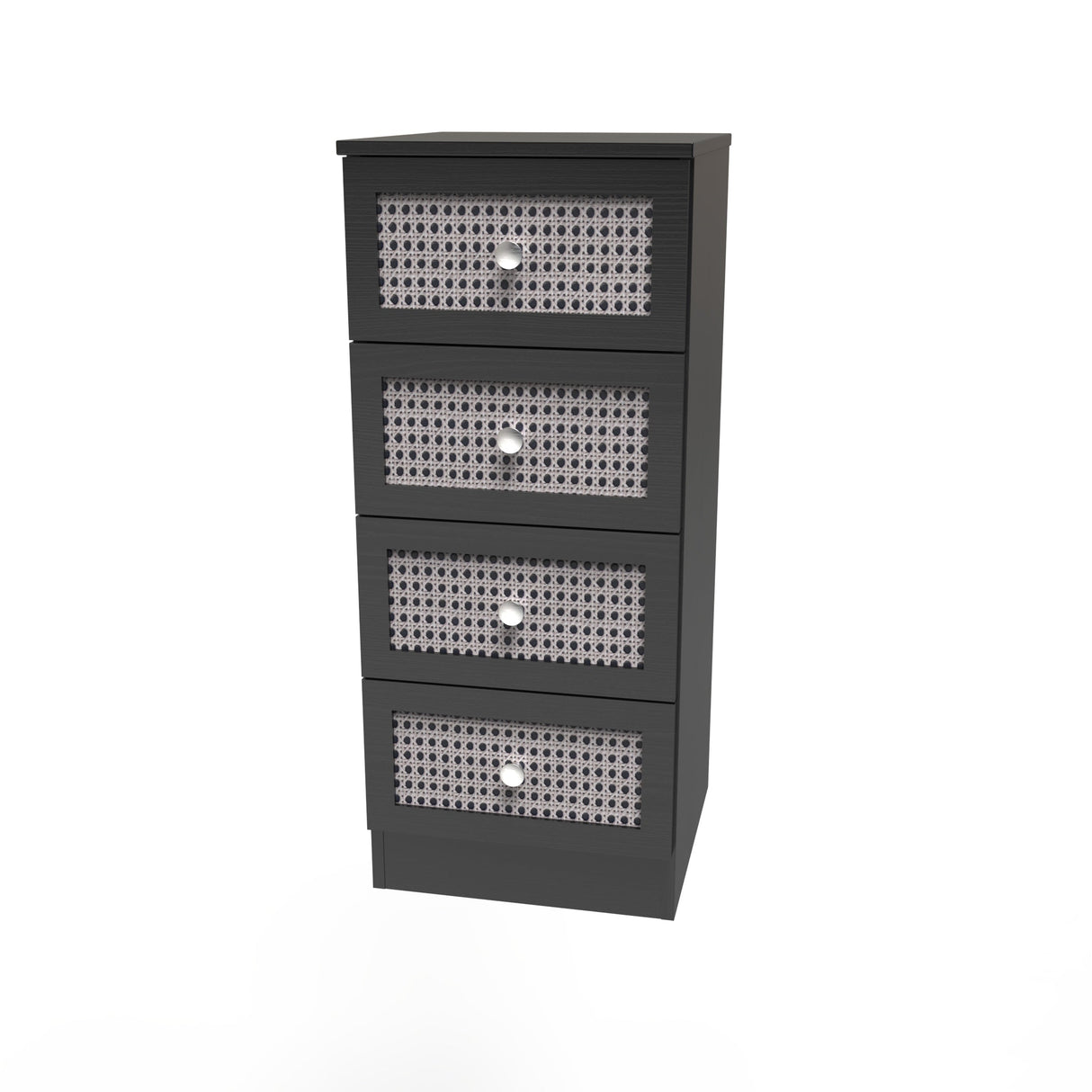 Rattan 4 Drawer Bedside Cabinet - Welcome Furniture