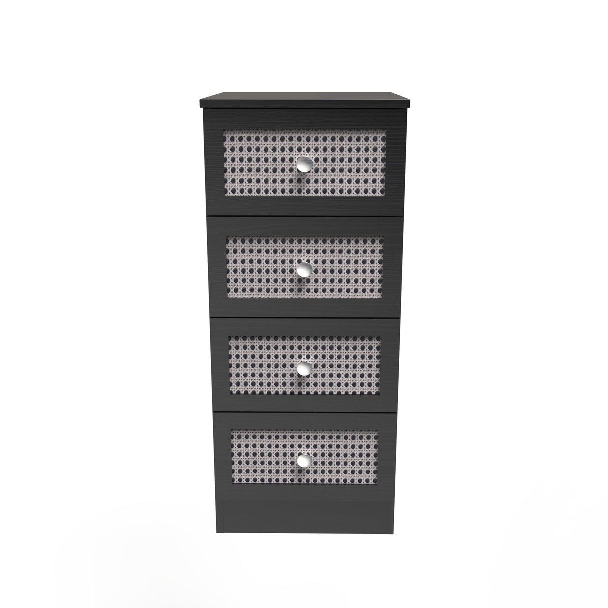 Rattan 4 Drawer Bedside Cabinet - Welcome Furniture