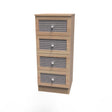 Rattan 4 Drawer Bedside Cabinet - Welcome Furniture