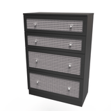 Rattan 4 Drawer Deep Chest - Welcome Furniture