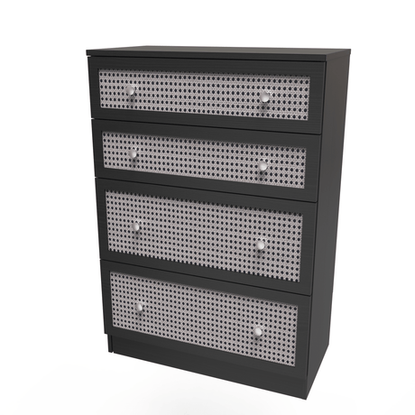 Rattan 4 Drawer Deep Chest - Welcome Furniture
