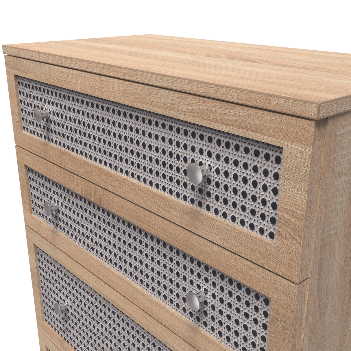 Rattan 4 Drawer Deep Chest - Welcome Furniture