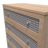 Rattan 5 Drawer Chest - Welcome Furniture