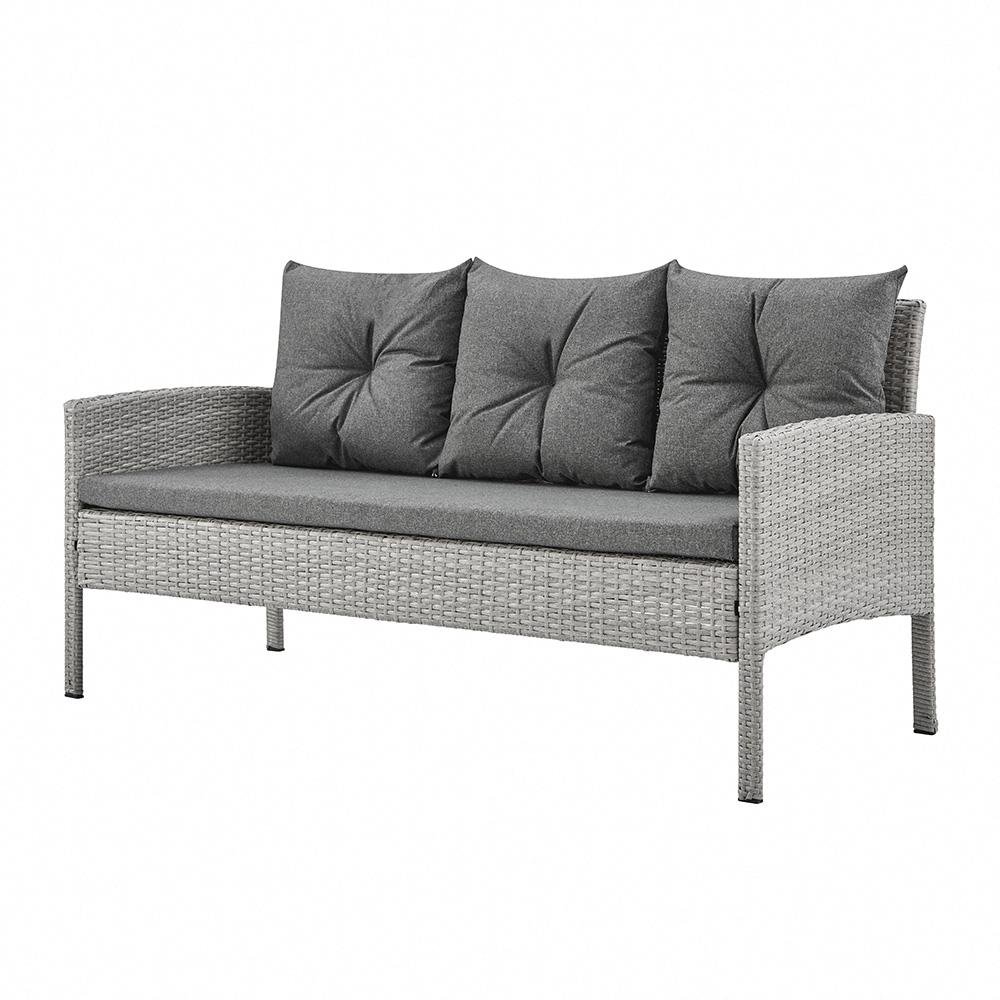 Rattan 5 Piece Garden Dining Table and Sofa Set - TGC