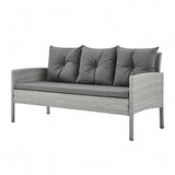 Rattan 5 Piece Garden Dining Table and Sofa Set - TGC