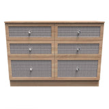 Rattan 6 Drawer Chest - Welcome Furniture