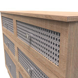 Rattan 6 Drawer Chest - Welcome Furniture