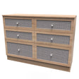 Rattan 6 Drawer Chest - Welcome Furniture