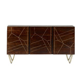 Reclaimed Wood 2 Door 3 Drawer Sideboard - Indian Hub