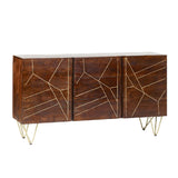 Reclaimed Wood 2 Door 3 Drawer Sideboard - Indian Hub