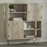 Reclaimed Wood 2 Door Display Cabinet - Indian Hub