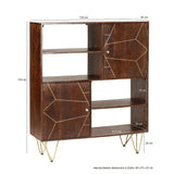 Reclaimed Wood 2 Door Display Cabinet - Indian Hub