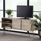 Reclaimed Wood 2 Door TV Unit - Indian Hub