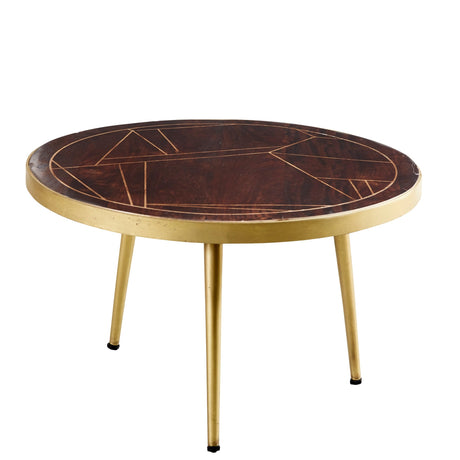 Reclaimed Wood Round Coffee Table - Indian Hub