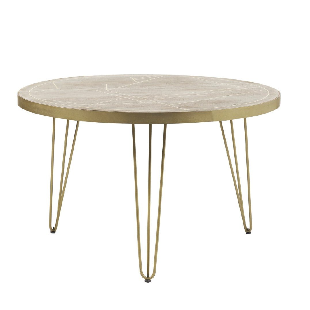 Reclaimed Wood Round Dining Table - Indian Hub
