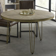 Reclaimed Wood Round Dining Table - Indian Hub