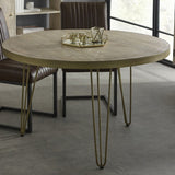 Reclaimed Wood Round Dining Table - Indian Hub