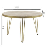 Reclaimed Wood Round Dining Table - Indian Hub