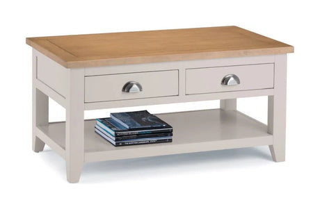 Richmond 2 Drawer Coffee Table - Julian Bowen