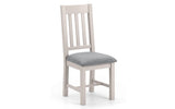 Richmond Pair of Elephant Grey Dining Chairs